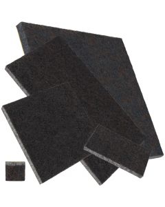 Almohadillas de fieltro extra fuertes, grosor 5,5 mm, marrones, angulares, en muchos tamaños
